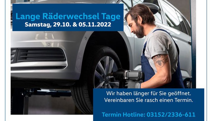 VW Räderwechsel Termin